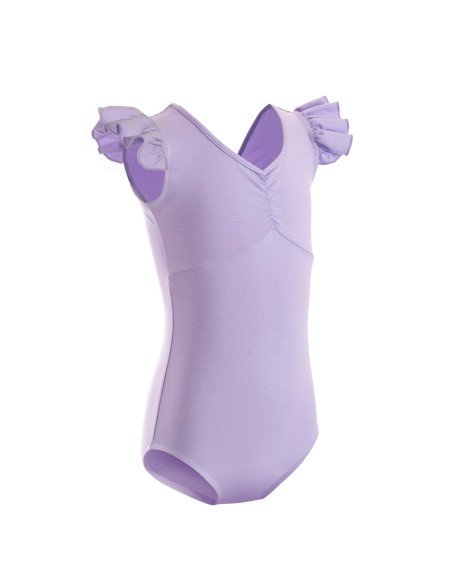 BODY BALETOWE STRÓJ DO BALETU FALBANKI FIOLET