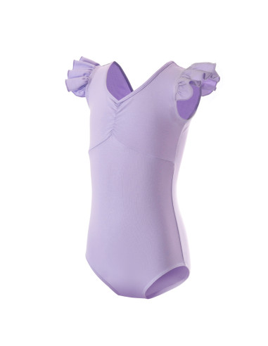 BODY BALETOWE STRÓJ DO BALETU FALBANKI FIOLET