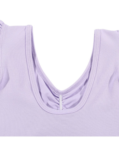 BODY BALETOWE STRÓJ DO BALETU FALBANKI FIOLET