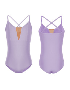 BODY BALETOWE STRÓJ DO TAŃCA BALETU FIOLETOWE