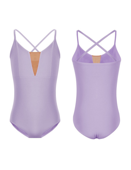 BODY BALETOWE STRÓJ DO TAŃCA BALETU FIOLETOWE