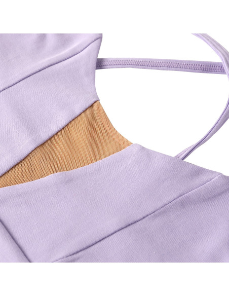 BODY BALETOWE STRÓJ DO TAŃCA BALETU FIOLETOWE