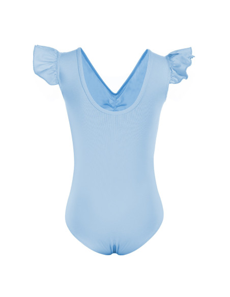 BODY BALETOWE STRÓJ DO BALETU FALBANKI BŁĘKIT