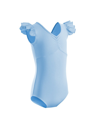 BODY BALETOWE STRÓJ DO BALETU FALBANKI BŁĘKIT