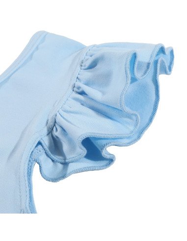 BODY BALETOWE STRÓJ DO BALETU FALBANKI BŁĘKIT