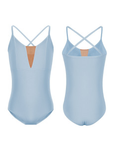 BODY BALETOWE STRÓJ DO TAŃCA BALETU BŁĘKITNE