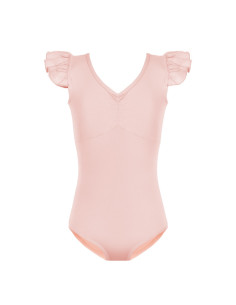 BODY BALETOWE STRÓJ DO BALETU FALBANKI RÓŻOWE 2