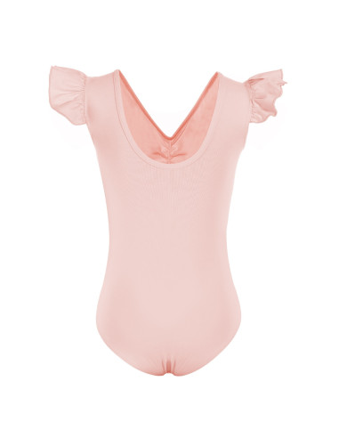 BODY BALETOWE STRÓJ DO BALETU FALBANKI RÓŻOWE