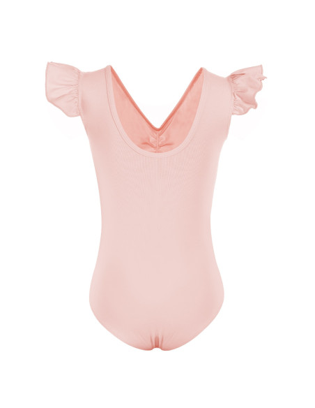 BODY BALETOWE STRÓJ DO BALETU FALBANKI RÓŻOWE