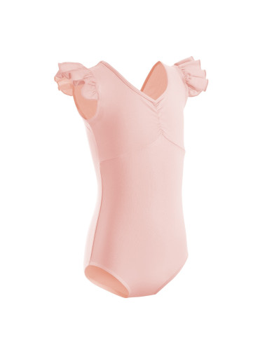 BODY BALETOWE STRÓJ DO BALETU FALBANKI RÓŻOWE