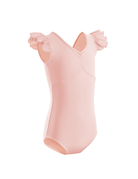 BODY BALETOWE STRÓJ DO BALETU FALBANKI RÓŻOWE