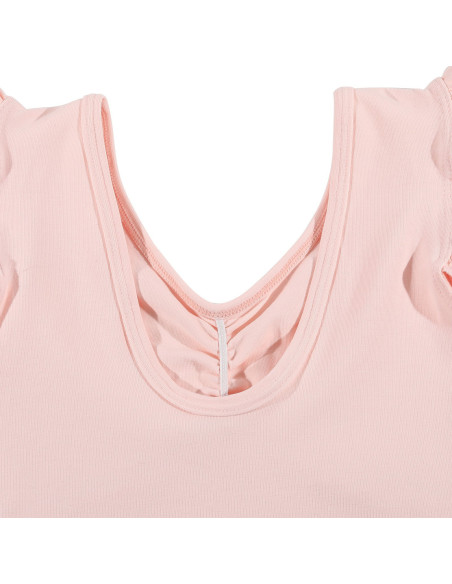 BODY BALETOWE STRÓJ DO BALETU FALBANKI RÓŻOWE