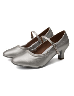 BUTY DO TAŃCA TANECZNE STANDARDU SREBRNE 5cm