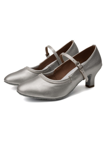 BUTY DO TAŃCA TANECZNE STANDARDU SREBRNE 5cm