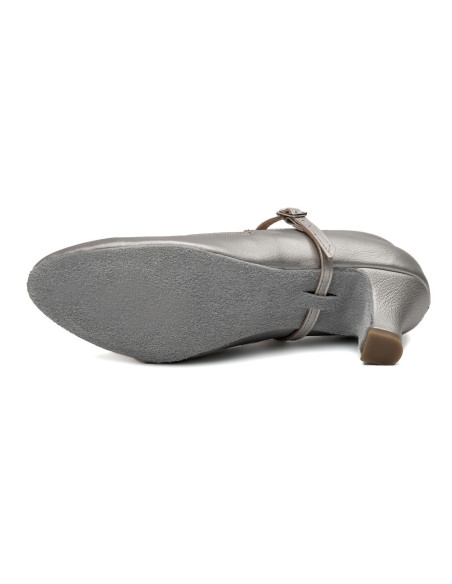 BUTY DO TAŃCA TANECZNE STANDARDU SREBRNE 5cm