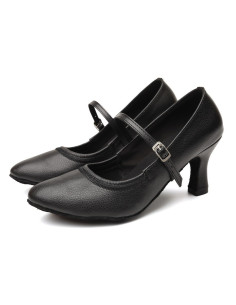 BUTY DO TAŃCA TANECZNE STANDARDU CZARNE BLACK 7cm
