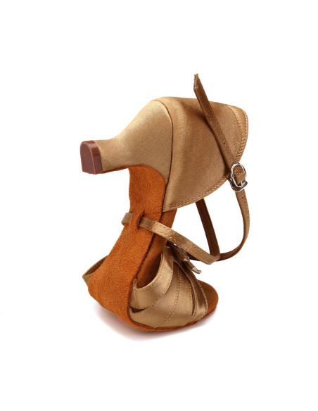 BUTY DO TAŃCA TANECZNE REGULOWANE CIELISTE 5,5cm