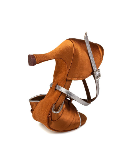 BUTY DO TAŃCA TANECZNE SUBTELNE LATINO BRĄZ 7,5cm