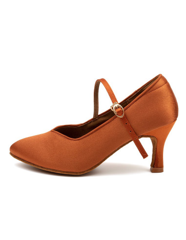 BUTY TANECZNE DO STANDARDU BRĄZOWE BROWN 7,5cm