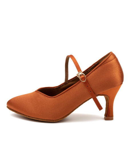 BUTY TANECZNE DO STANDARDU BRĄZOWE BROWN 7,5cm