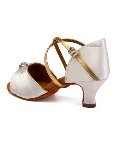 BUTY DO TAŃCA TANECZNE ŚLUBNE BIAŁE SUBTELNE 5,5cm