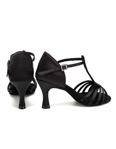 BUTY DO TAŃCA TANECZNE LATINO CZARNE BLACK 7,5cm