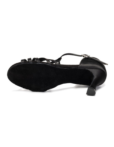 BUTY DO TAŃCA TANECZNE LATINO CZARNE BLACK 7,5cm
