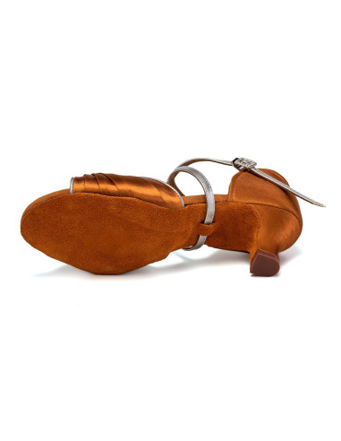 BUTY DO TAŃCA TANECZNE SUBTELNE LATINO BRĄZ 5,5cm