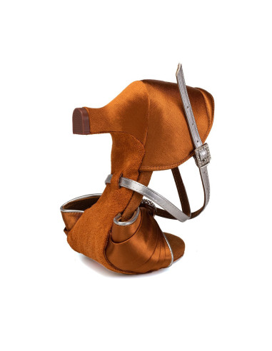 BUTY DO TAŃCA TANECZNE SUBTELNE LATINO BRĄZ 5,5cm