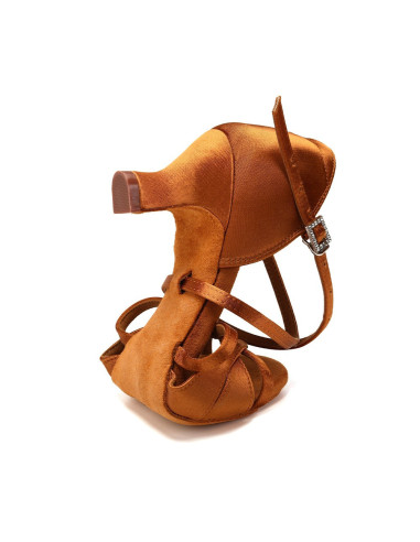 BUTY DO TAŃCA TANECZNE DELIKATNE LATINO BRĄZ 5,5cm