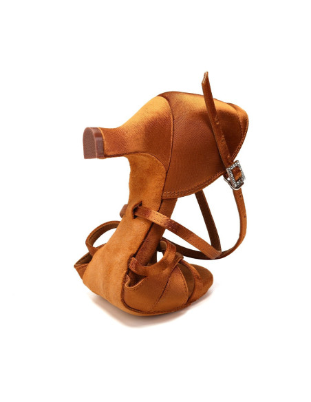 BUTY DO TAŃCA TANECZNE DELIKATNE LATINO BRĄZ 5,5cm