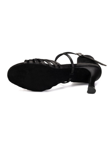 BUTY DO TAŃCA TANECZNE WYGODNE LATINO BLACK 7,5cm
