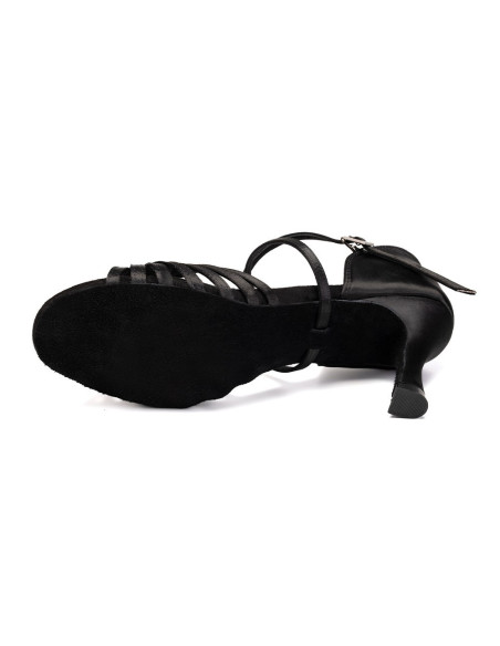 BUTY DO TAŃCA TANECZNE WYGODNE LATINO BLACK 7,5cm