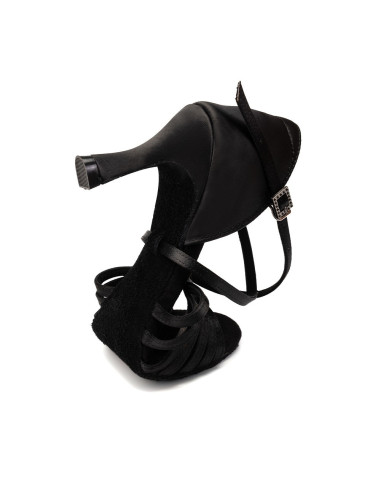 BUTY DO TAŃCA TANECZNE WYGODNE LATINO BLACK 7,5cm