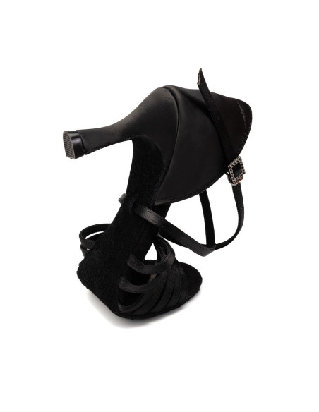 BUTY DO TAŃCA TANECZNE WYGODNE LATINO BLACK 7,5cm