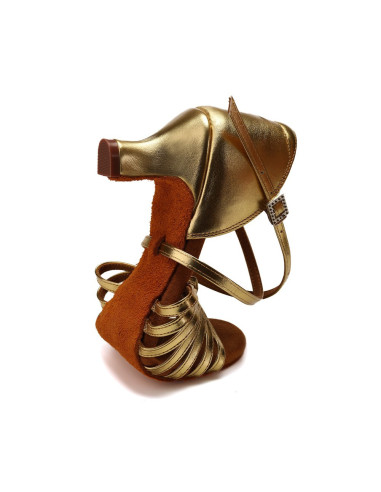 BUTY DO TAŃCA TANECZNE POŁYSKUJĄCE ZŁOTE 5,5cm