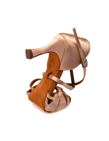 BUTY DO TAŃCA TANECZNE LATINO DELIKATNE SKIN 7,5cm