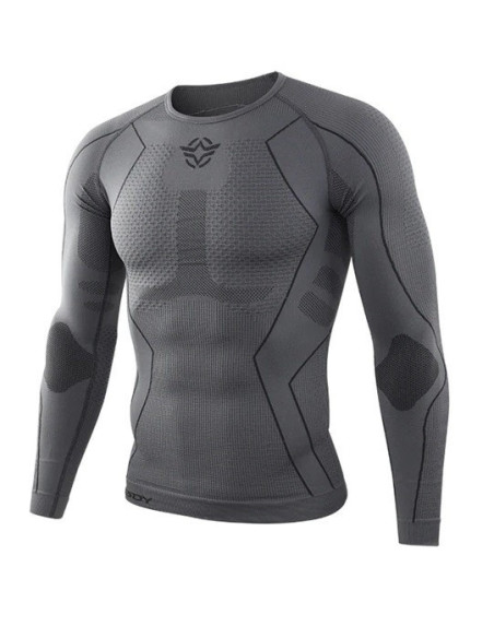 BLUZKA TERMOAKTYWNA TERMICZNA MĘSKA SZARA