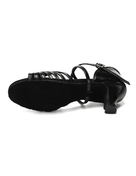 BUTY DO TAŃCA TANECZNE POŁYSKUJĄCE CZARNE 5,5cm