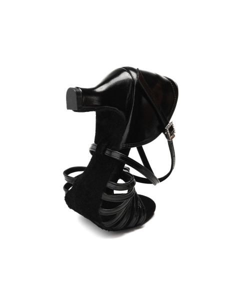 BUTY DO TAŃCA TANECZNE POŁYSKUJĄCE CZARNE 5,5cm