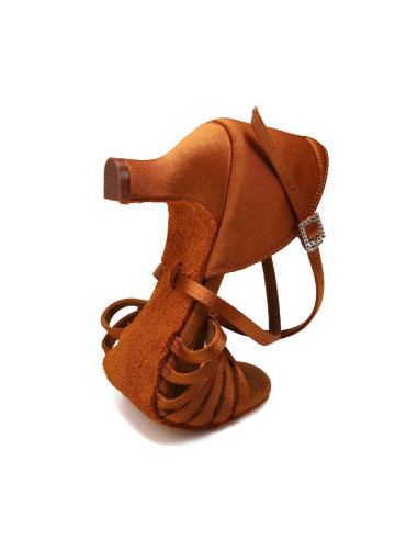 BUTY DO TAŃCA TANECZNE WYGODNE LATINO BRĄZ 5,5cm