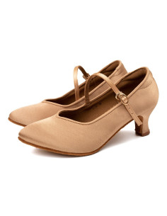 BUTY TANECZNE DO STANDARDU TAŃCA CIELISTE SKIN 5cm