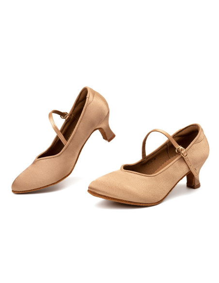 BUTY TANECZNE DO STANDARDU TAŃCA CIELISTE SKIN 5cm