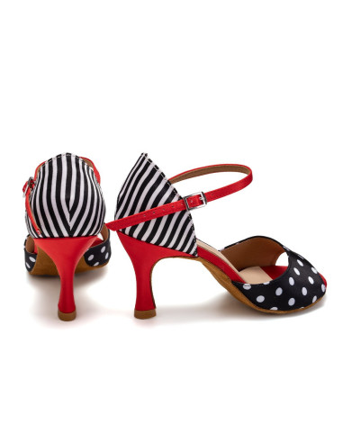 BUTY DO TAŃCA TANECZNE LATINO SALSA STYLOWE 7,5cm