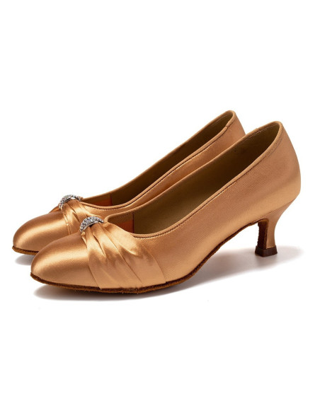 BUTY DO TAŃCA STANDARDU DELIKATNE CIELISTE 5,5cm