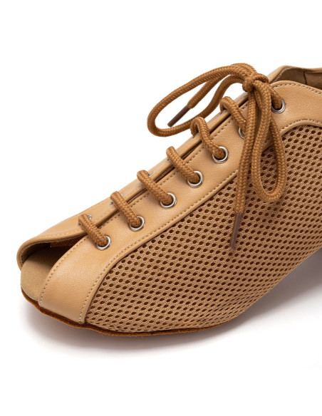 BUTY TANECZNE ĆWICZKI SZNUROWANE SIATKA 5cm