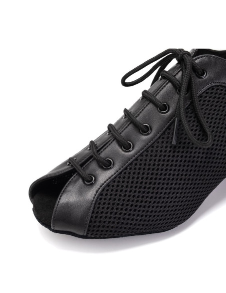 BUTY TANECZNE ĆWICZKI SZNUROWANE SIATKA 5cm