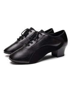 BUTY MĘSKIE DO TAŃCA TANECZNE LATINO SKÓRA 4,5cm