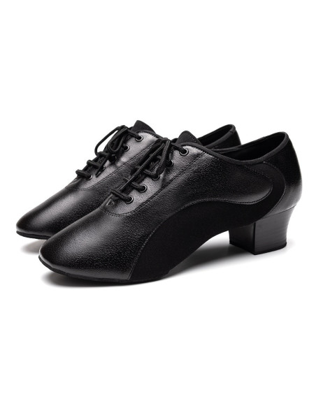 BUTY MĘSKIE DO TAŃCA TANECZNE LATINO SKÓRA 4,5cm