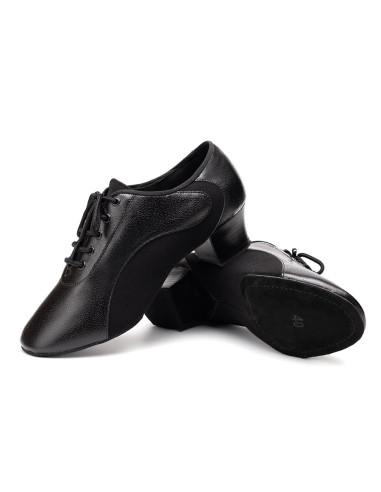 BUTY MĘSKIE DO TAŃCA TANECZNE LATINO SKÓRA 4,5cm